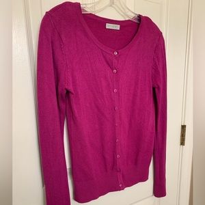 DownEast Magenta Cardigan
